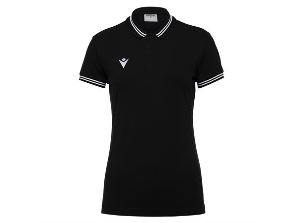 Hambo Polo Dame SORT/HVIT XS Poloskjorte i bomull til dame 