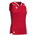 Lily Eco Sleeveless Shirt RED/WHT XXL Teknisk kamp og treningsdrakt - Dame
